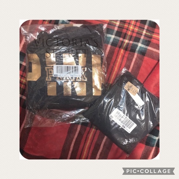 Victoria Secret Pink Xl Bling Leggings And XI
Matching Crew Outfit NWT VS SHINE - Picture 11 of 11